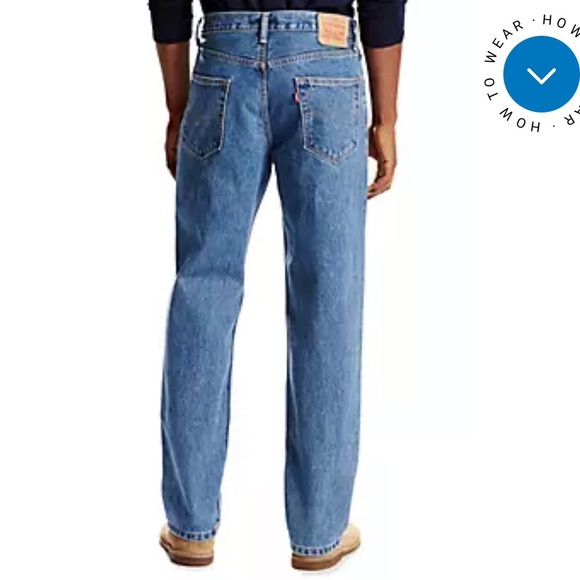 Levi's Relaxed  550 Relaxed Fit Medium Blue Jeans - Picture 6 of 6